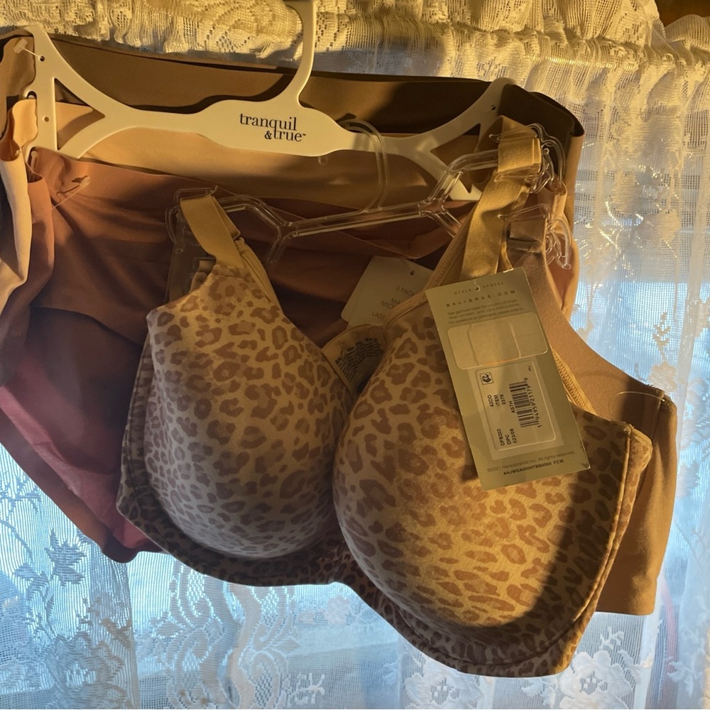 Plus size Bra and pantie set Bali 42DD 2 pack and 3pack 2xl panties